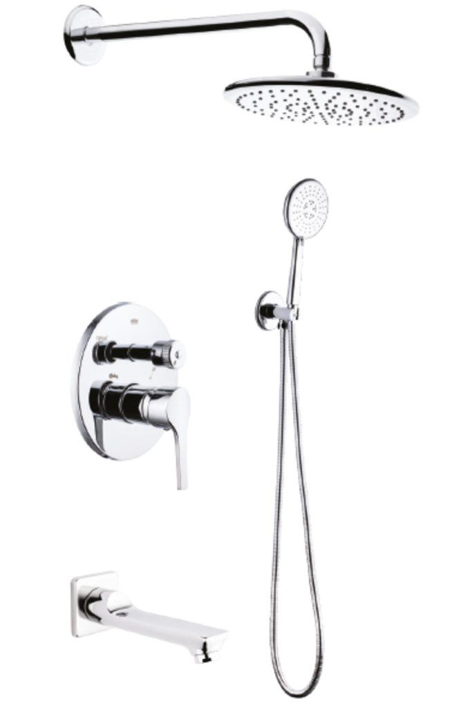 Ankastre Yuvarlak Banyo Seti Üç Yönlü