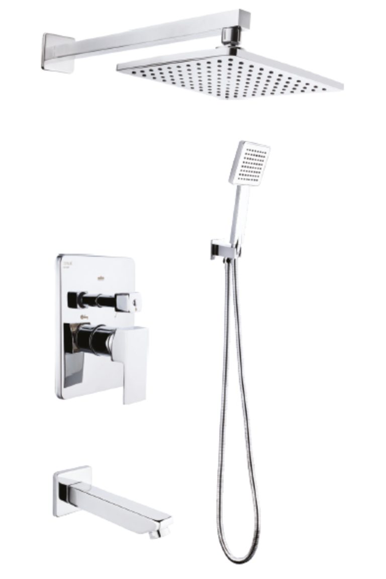 Ankastre Kare Banyo Seti Üç Yönlü
